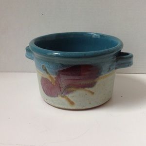 Blue Pottery Bowl Stoneware Chamberlain Bowl